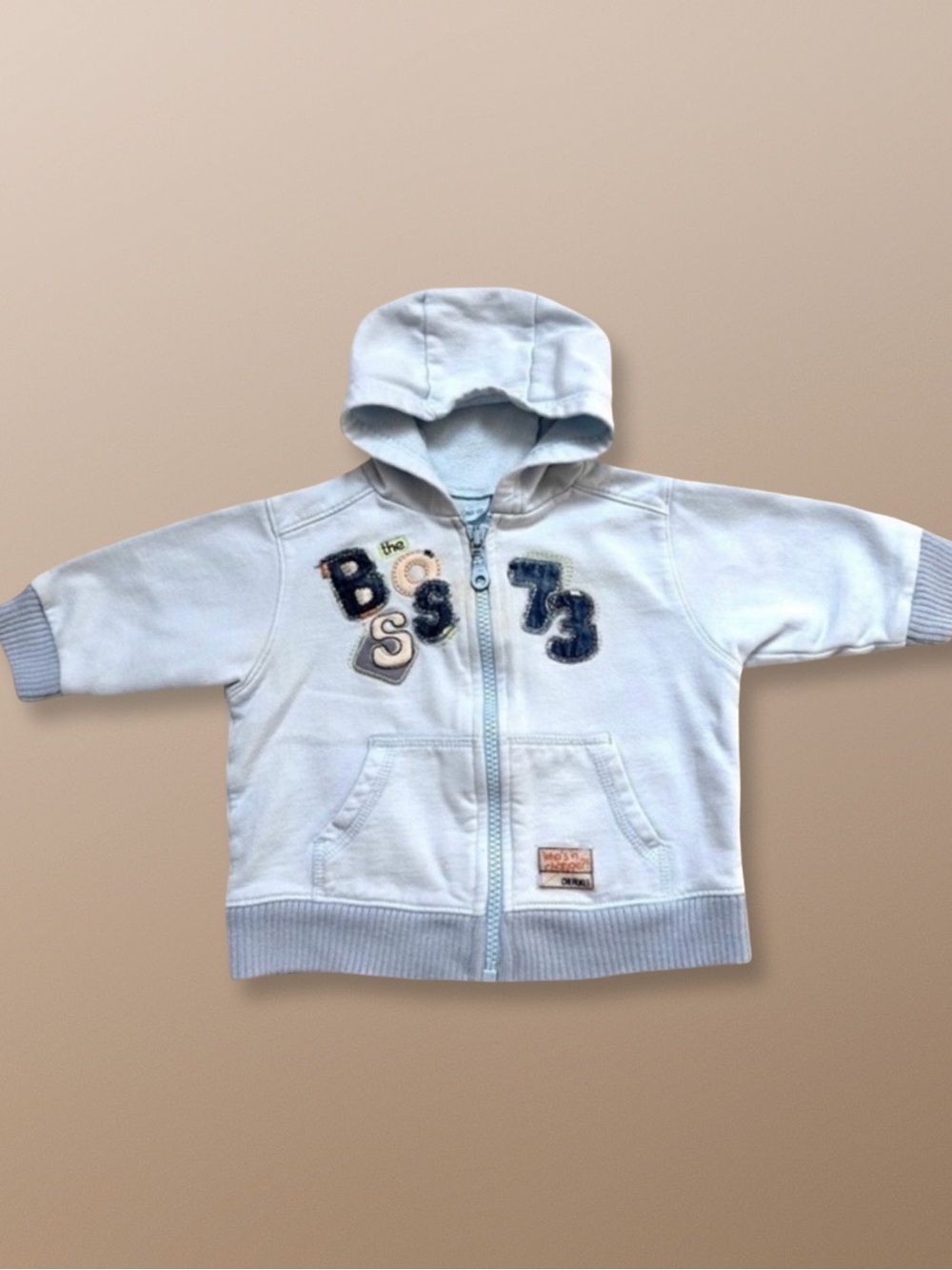 ⭐️ 5 for $25 Cherokee Light Blue Baby Hoodie Jacket Size 3–6 Months